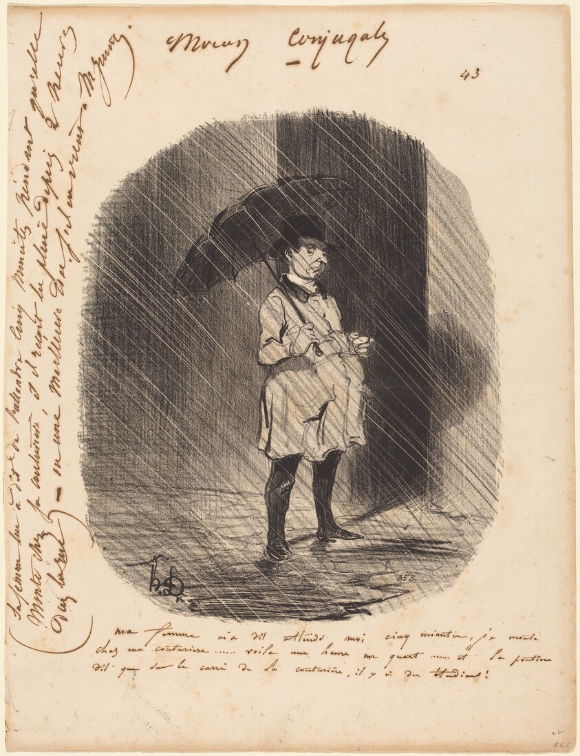 Ma femme m'a dit: attends moi cinq minutes...