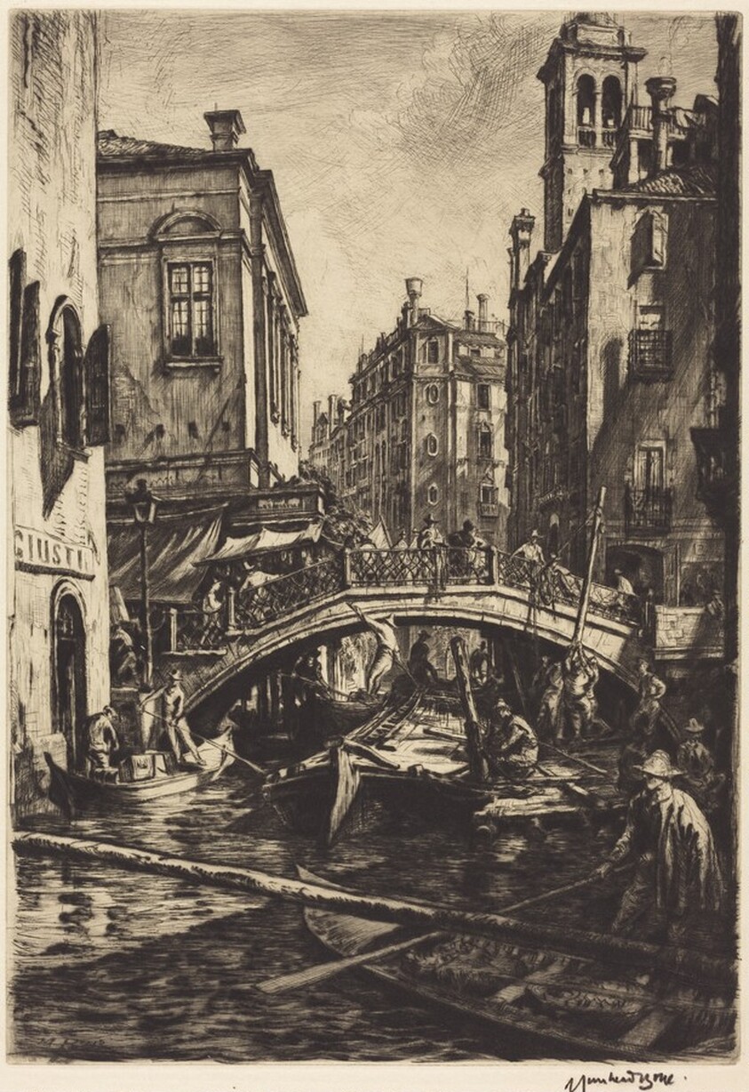Canal and Bridge of S.S. Apostoli, Venice