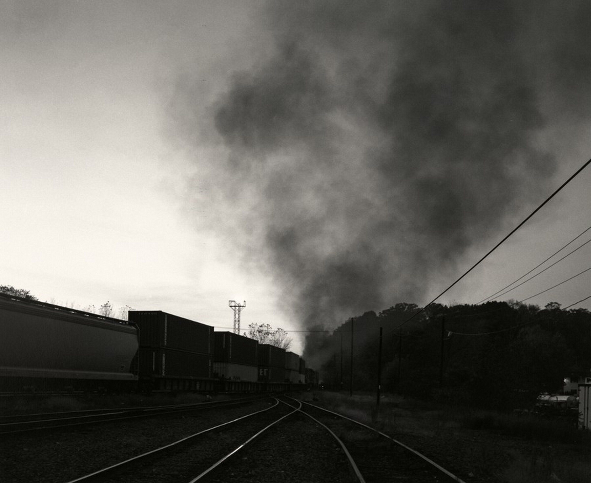 Westbound Departure, West Springfield, Massachusetts, James Welling, November 3, 1990