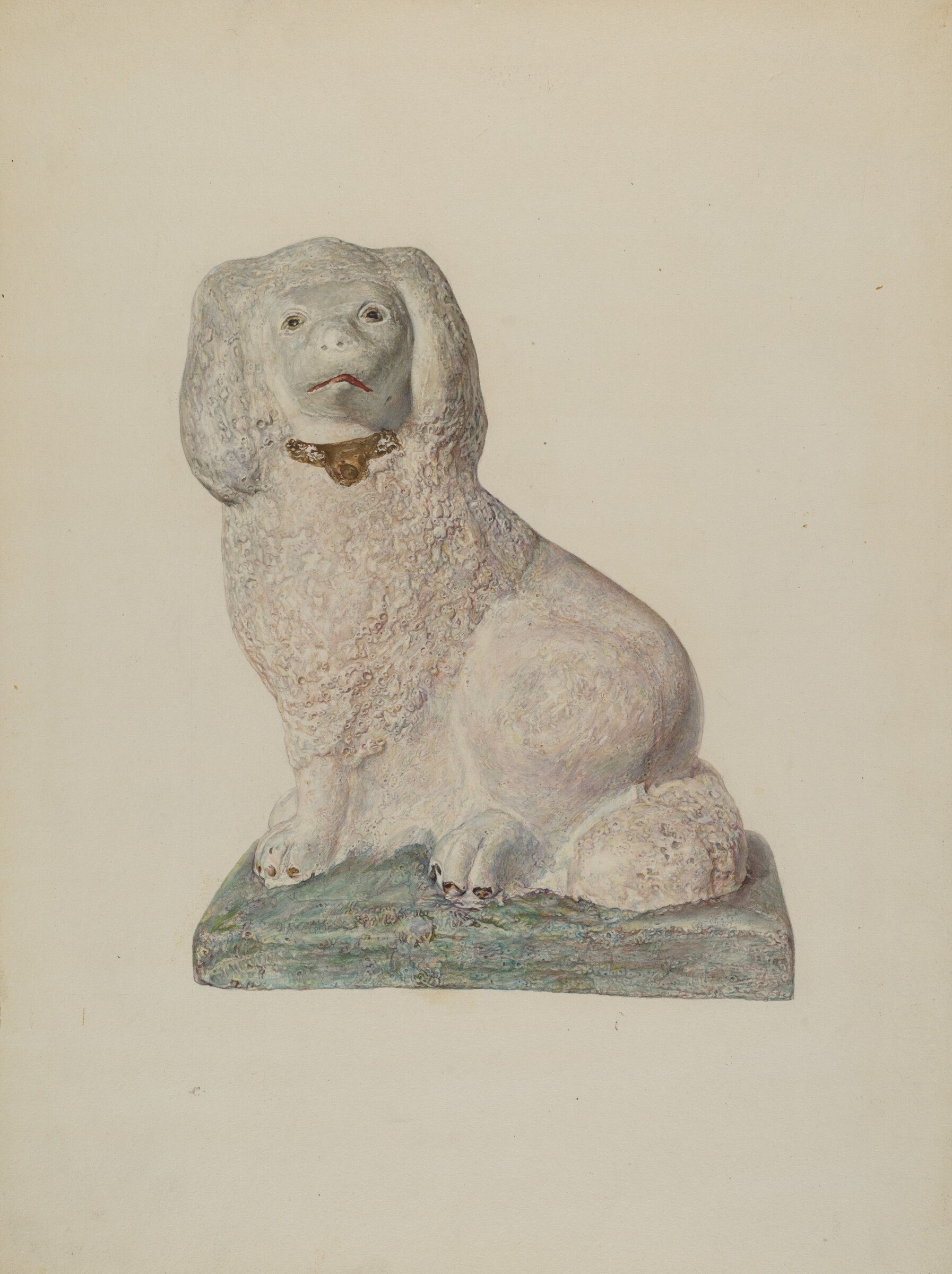 Chalkware Dog, Sadie Berman, c. 1940
