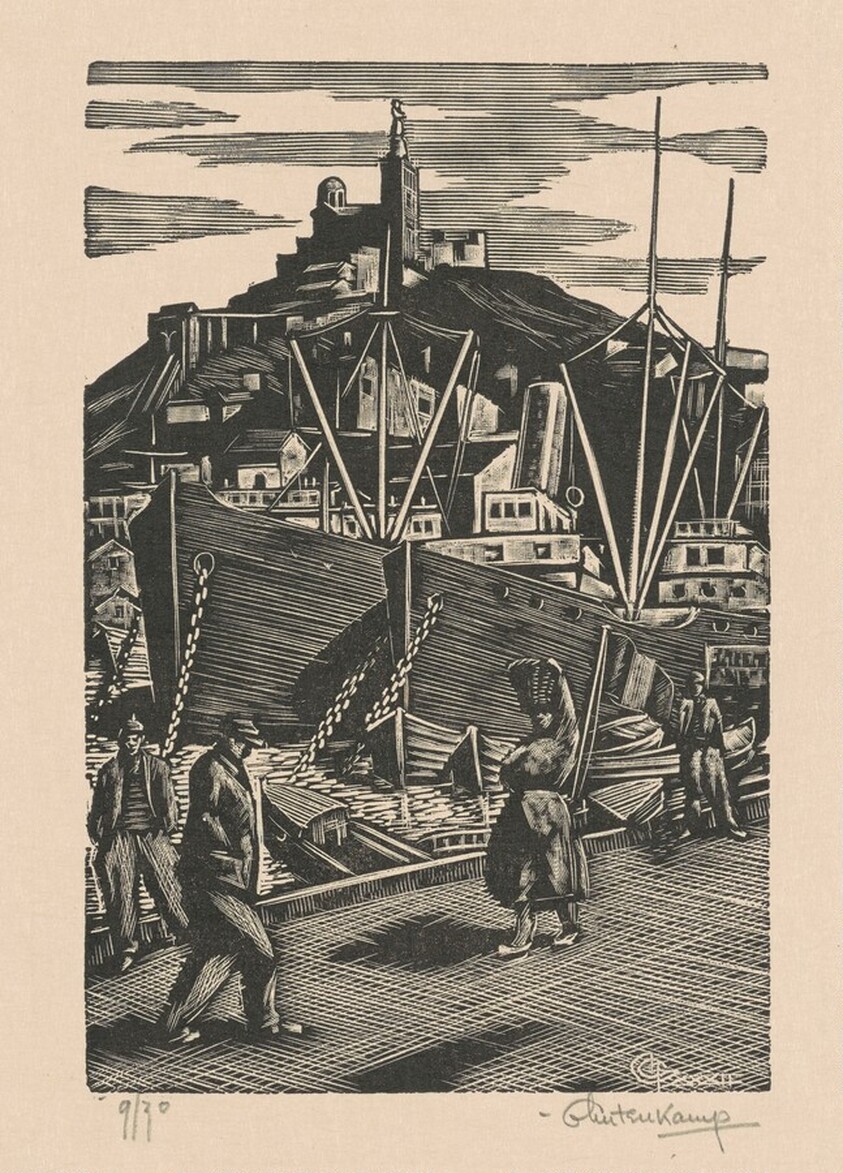 Vieux Port and Notre Dame de la Garde, Marseilles, France