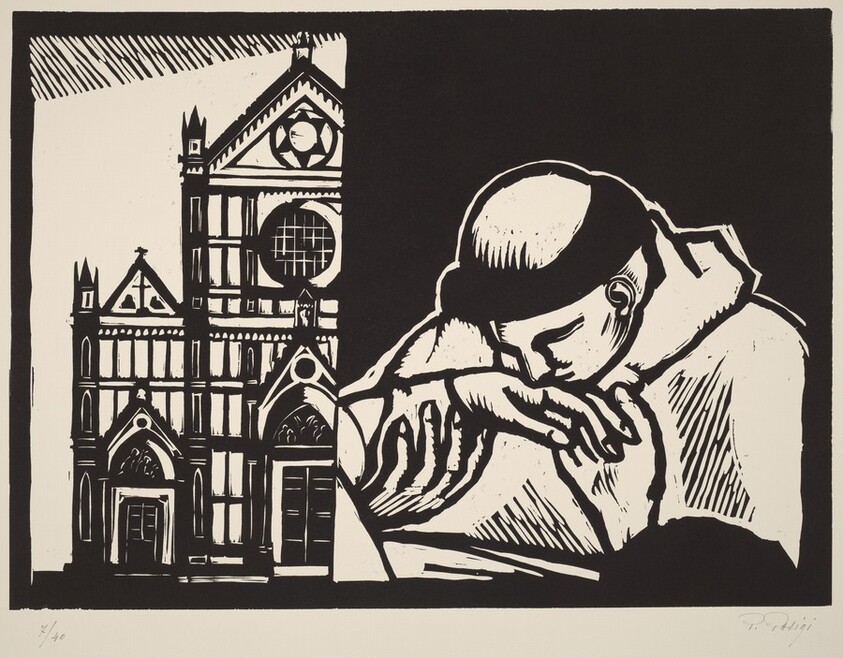 Death of Saint Francis (La morte di San Francesco; particolare da Giotto)