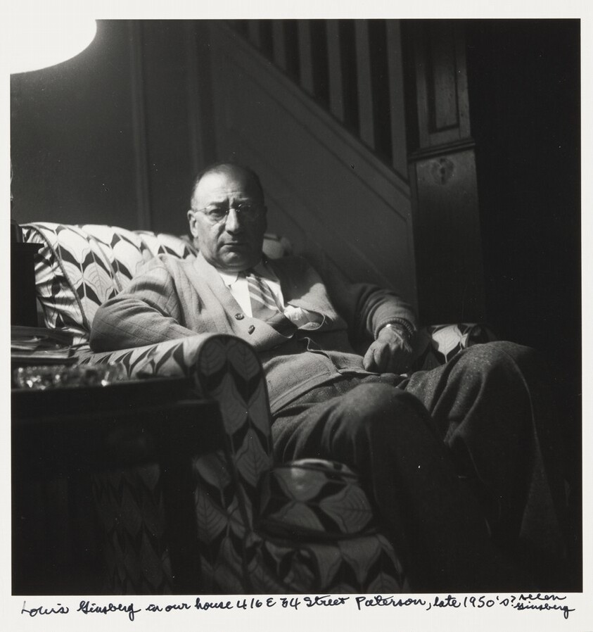 Louis Ginsberg in our house 416 East 34th Street Paterson, late 1950's?