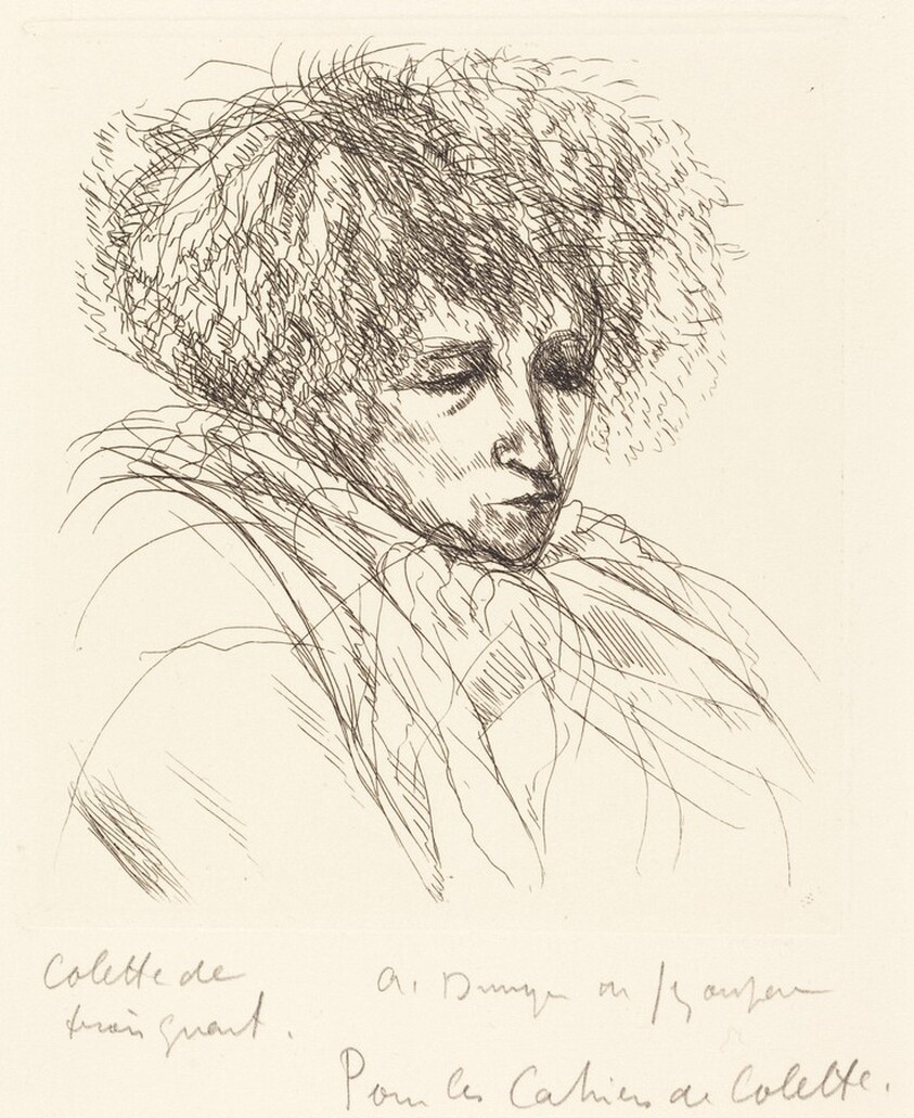 Colette de trois quarts (Colette in Three-Quarter View)