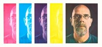 Self-Portrait (study for unpublished progression print), Chuck Close, printed 2010, assembled 2013