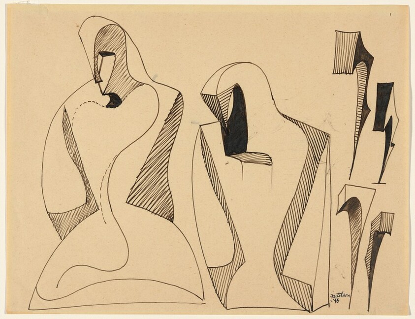 Figure Evolving into Magical Forms