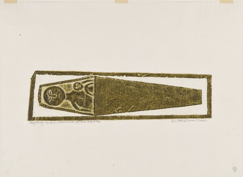 Mary Harvey from A Portfolio of Rubbings from Early American Stone Sculpture