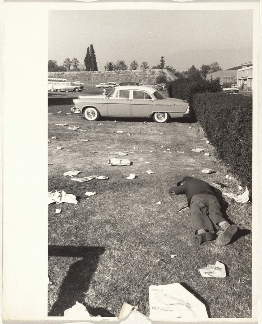 Parking lot, Rose Bowl Parade--Pasadena, California