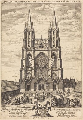 La facade de l'abbaye de S. Nicaise de Reims