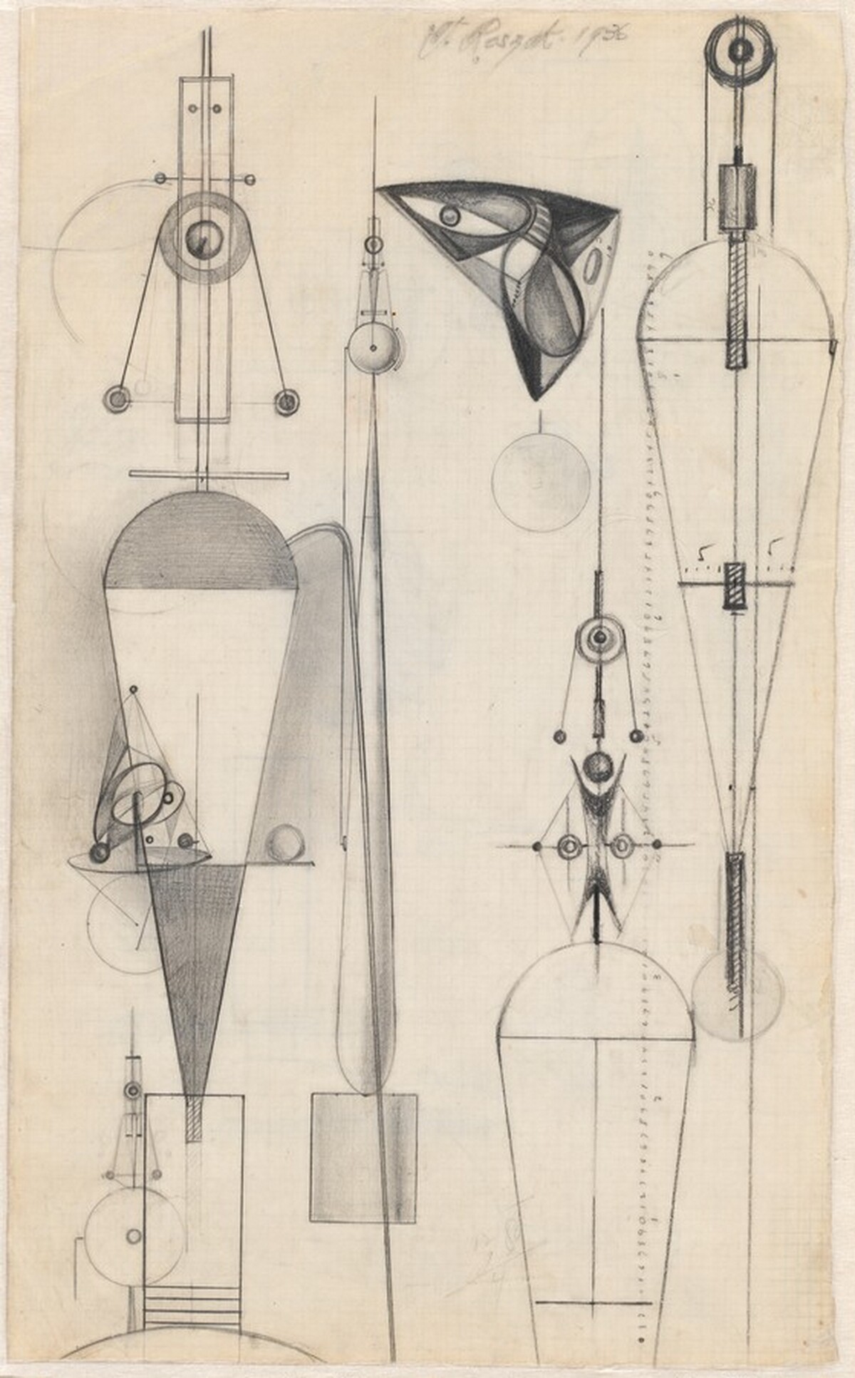 Studies for Constructivist Sculptures [recto]
