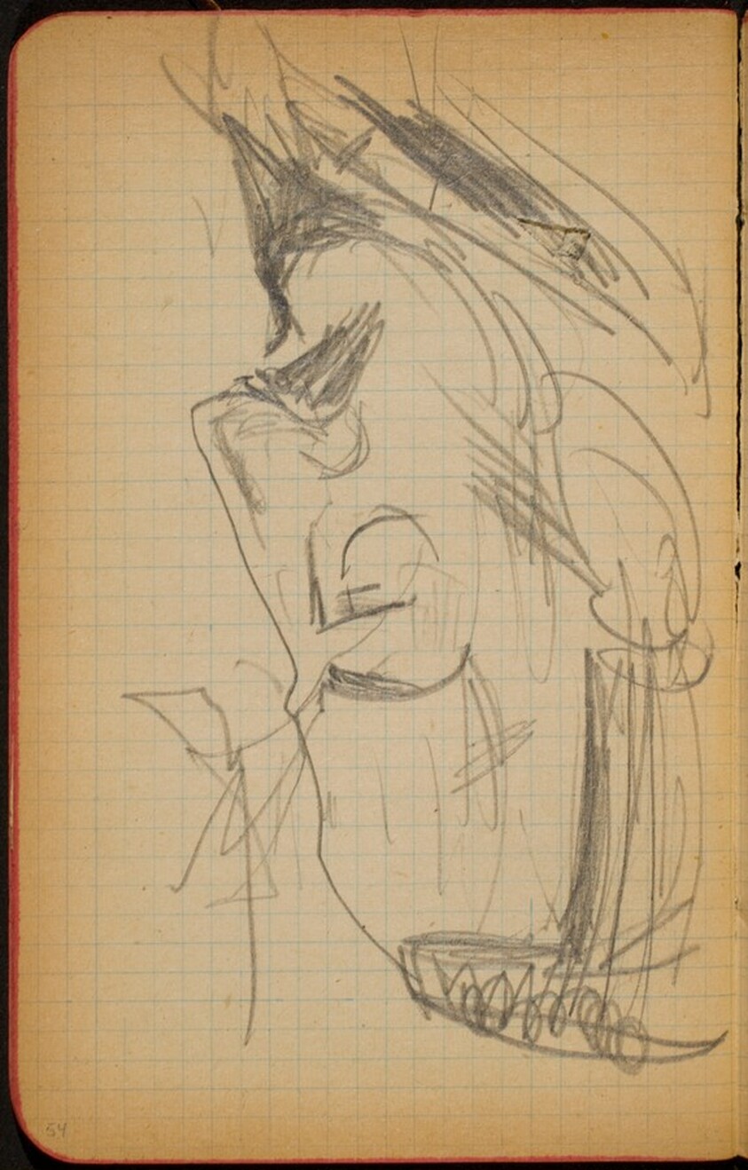 Männliche Bildnisstudie (Male Portrait Study) [p. 54]