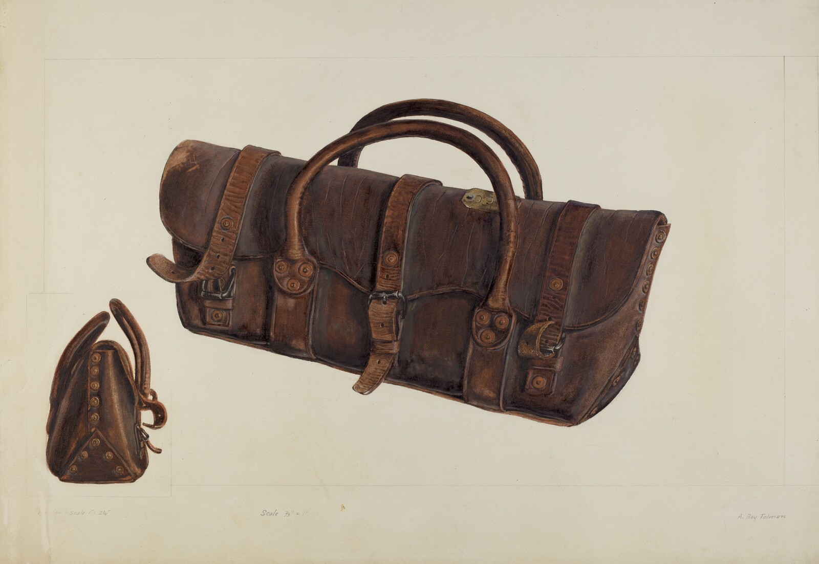 Oregon Boot Satchel, A.R. Tolman, 1935/1942