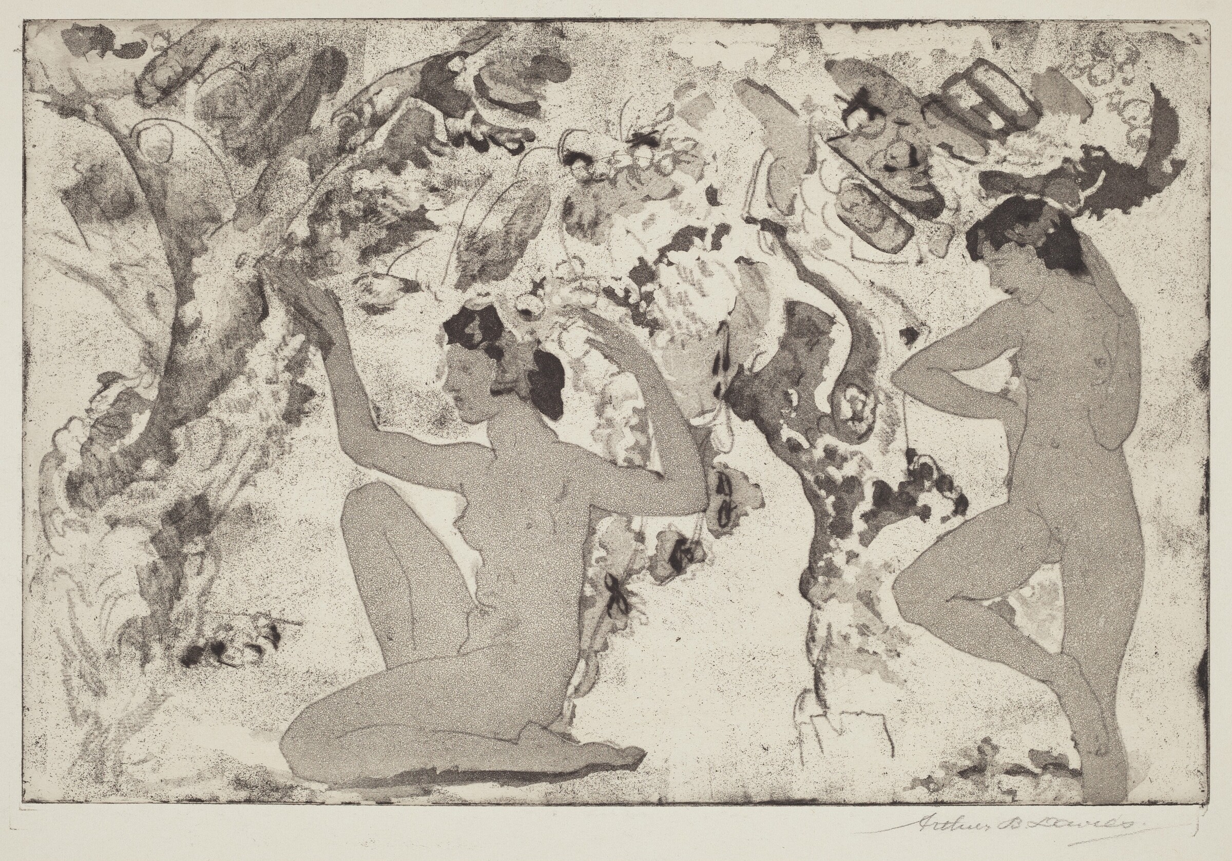 Angled Beauty, Arthur B. Davies, 1918