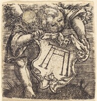 Putto Holding a Shield with the Monogram of Altdorfer, Albrecht Altdorfer, c. 1520
