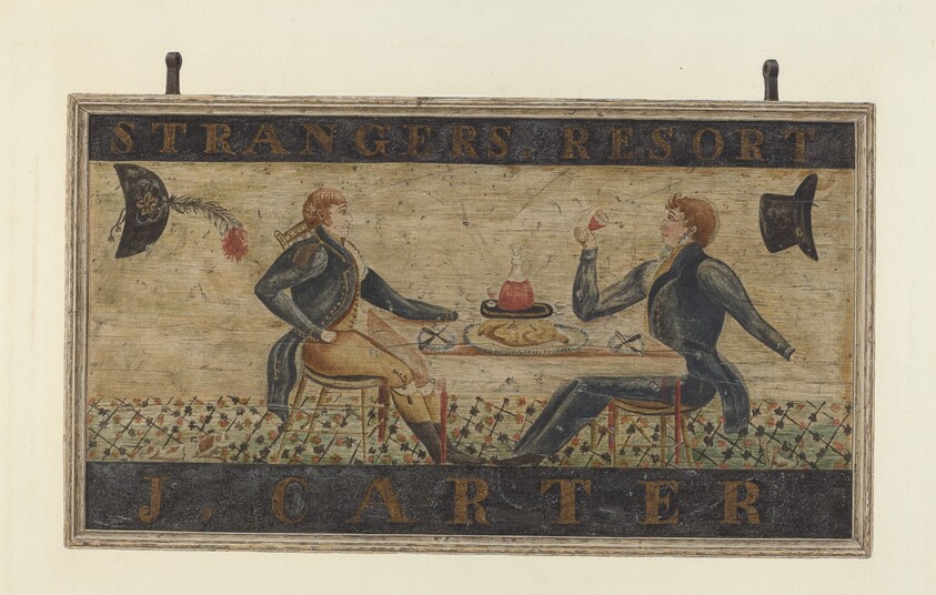Inn Sign: "J. Carter" (recto)