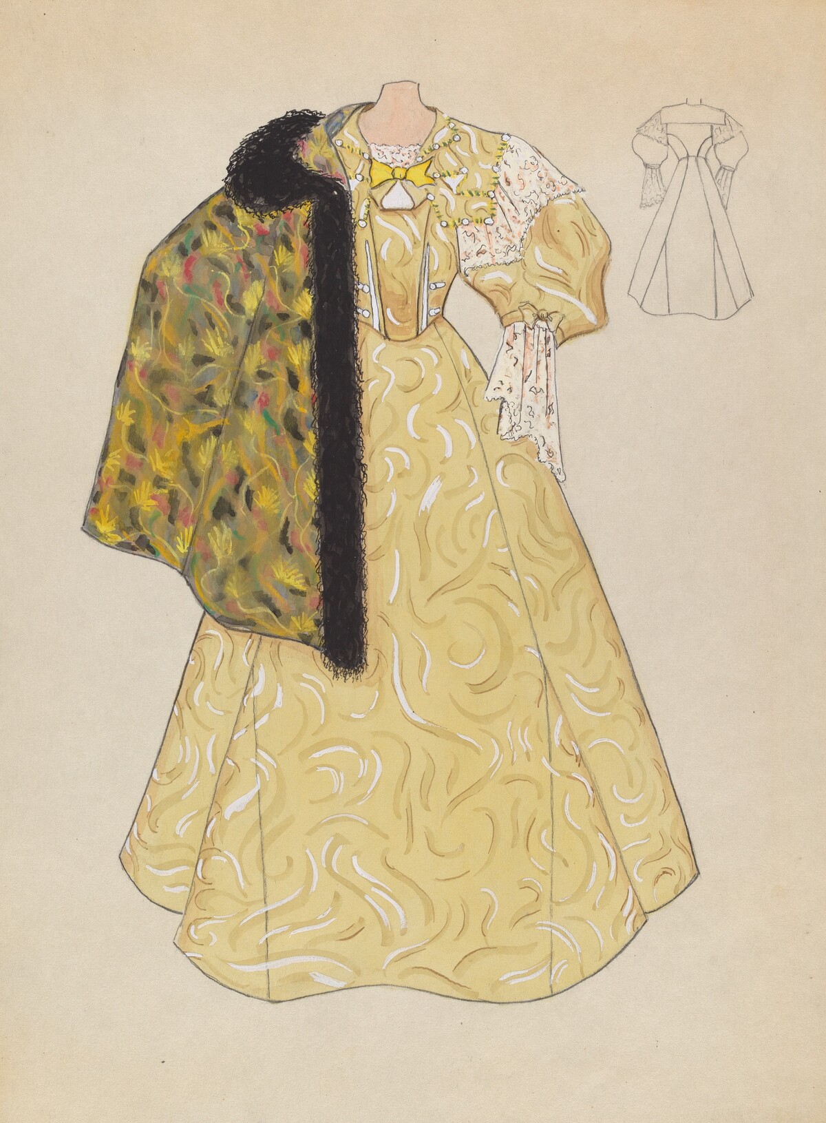 Evening Dress and Cape
