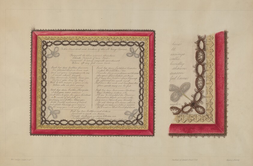 Frame of Hair Flowers