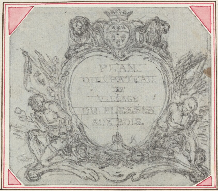 Title Cartouche for a Map of the Chateau and Village of Le Plessis aux Bois