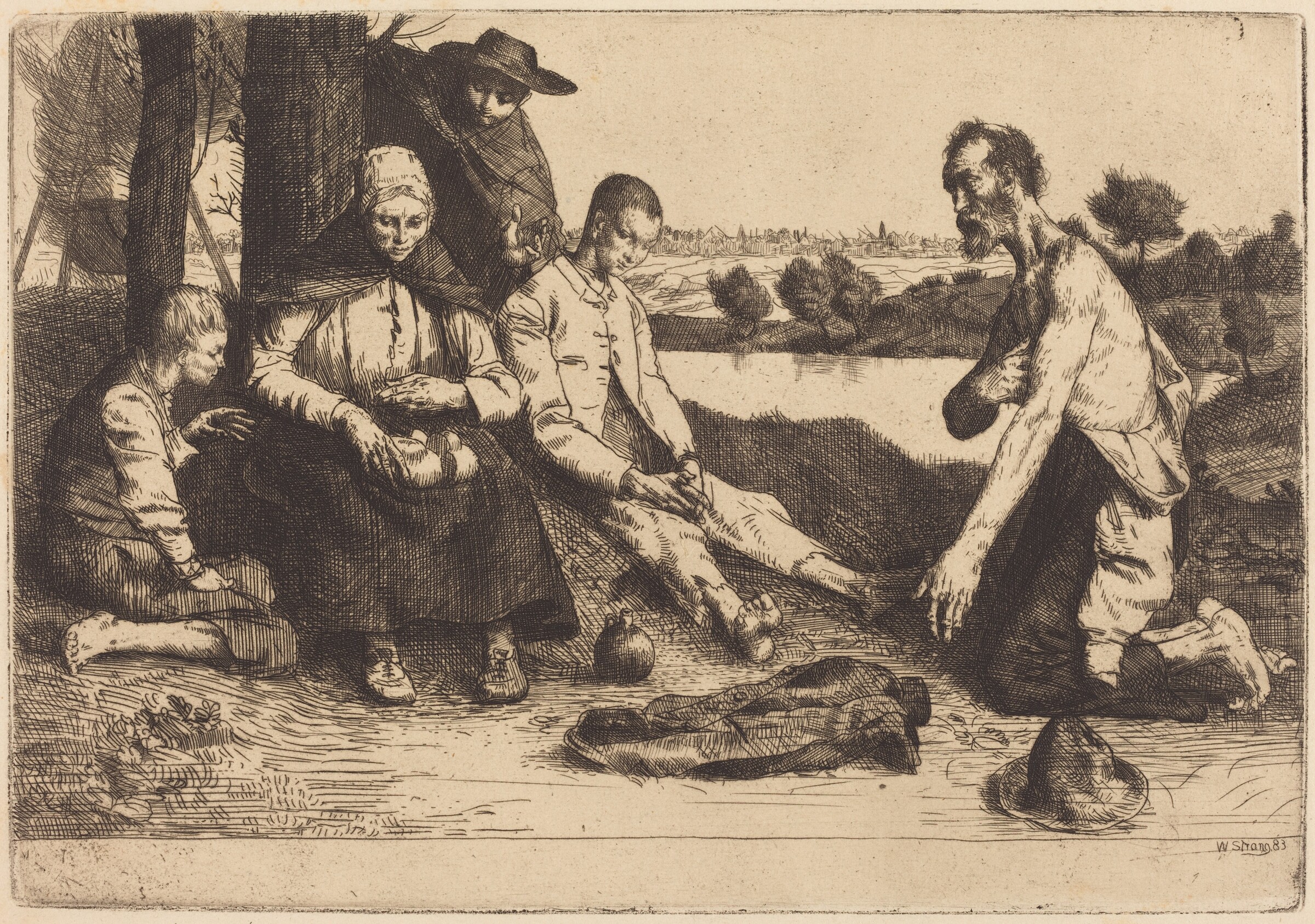 Meal Time, William Strang, 1883