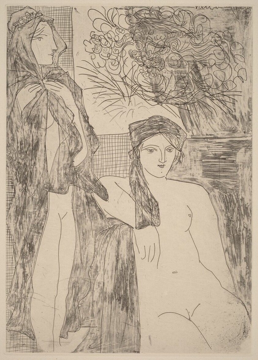 Rembrandt and Two Women (Rembrandt et deux femmes)