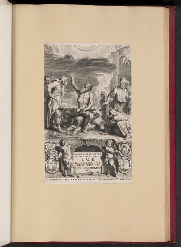 Title Page for Balthasar Cordier, Iob Elvcidatvs