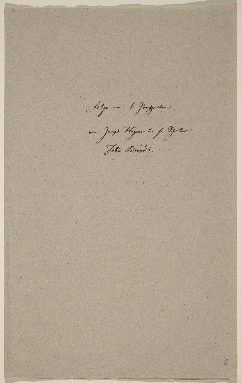 Sei Villeggi Campestri, con figurette macchieti dopo Canaletto