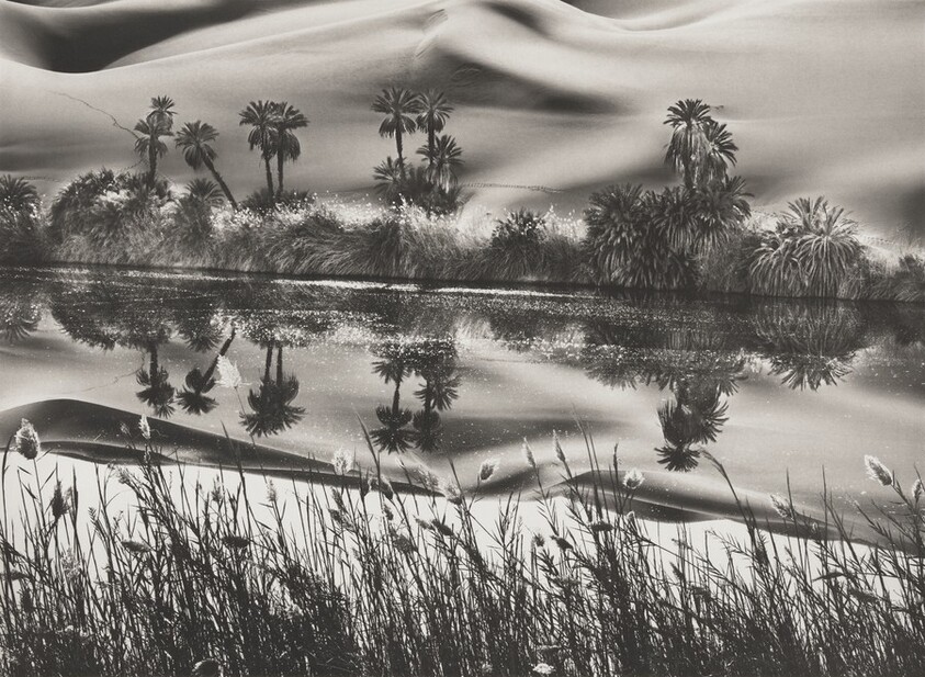 The Erg Ubari is a vast expanse of sand dunes. It has no fresh water, but it contains a number of salt lakes concentrated in an area known as the “Ramla d’El Daouda,” meaning the Dune of the Worm-Eaters. Libya.