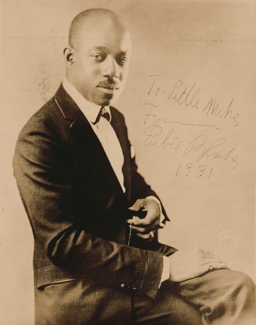 "To Little Mike from Eubie Blake"