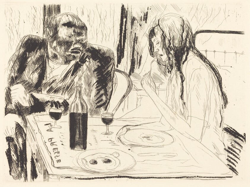 Bubu and Berthe at Lunch  (Le Dejeuner de Bubu et de Berthe)