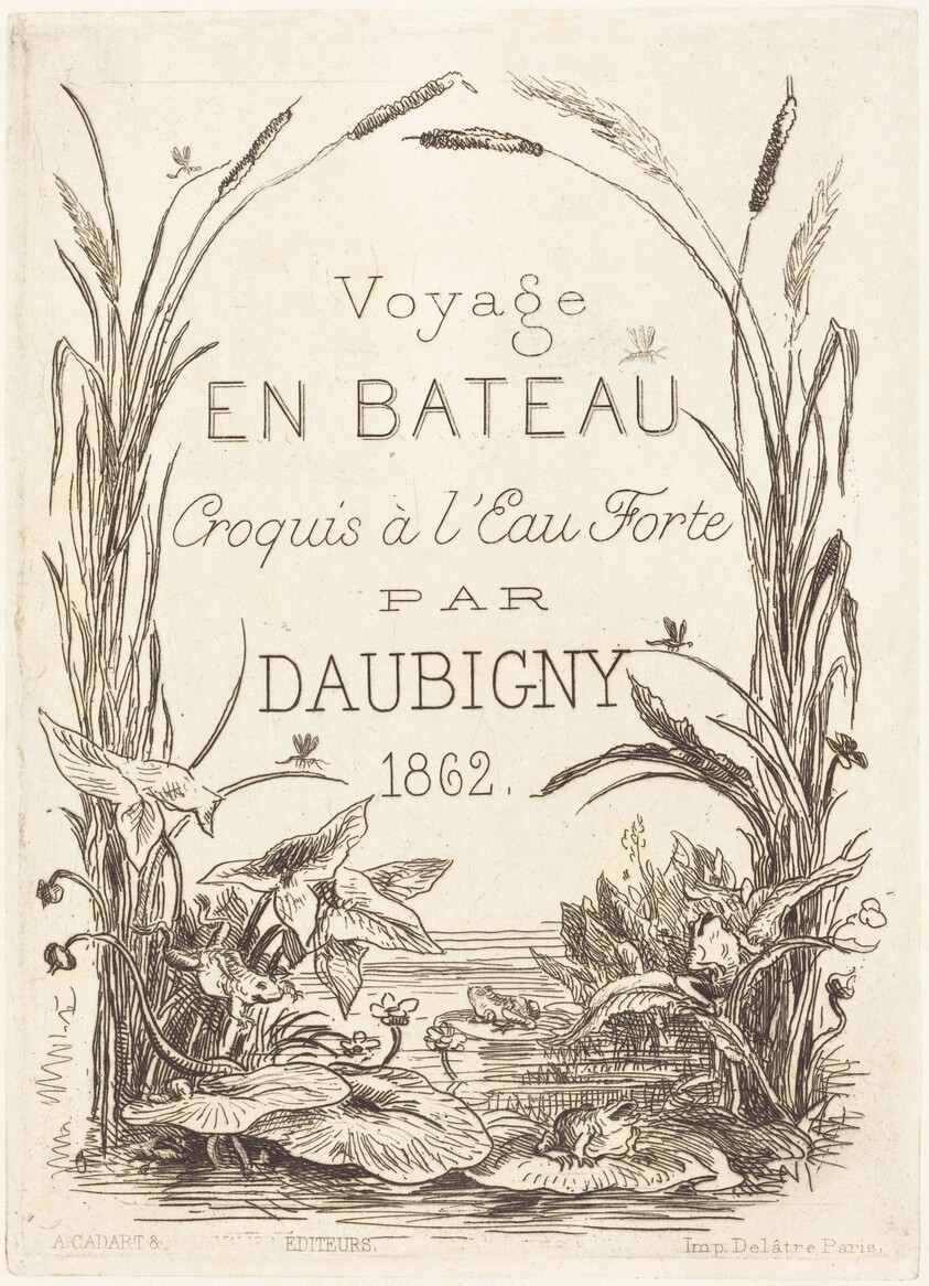Title Page for "Voyage en bateau"