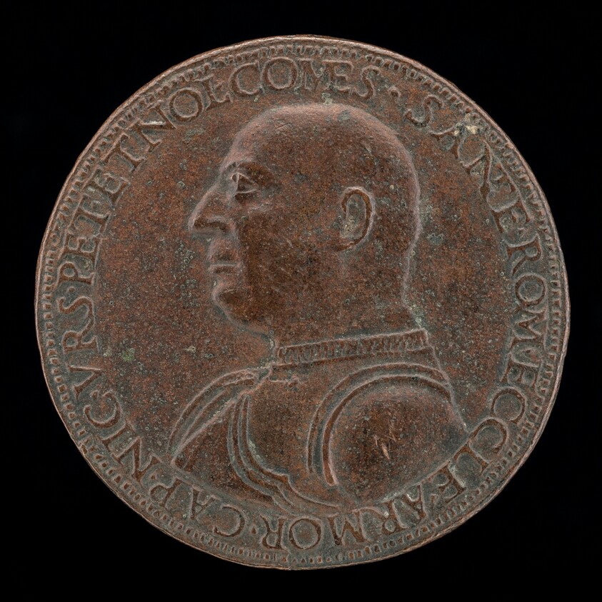 Niccolo Orsini, 1442-1510, Count of Pitigliano and Nola, Captain of the Army of the Roman Church and of the Florentine Republic [obverse]