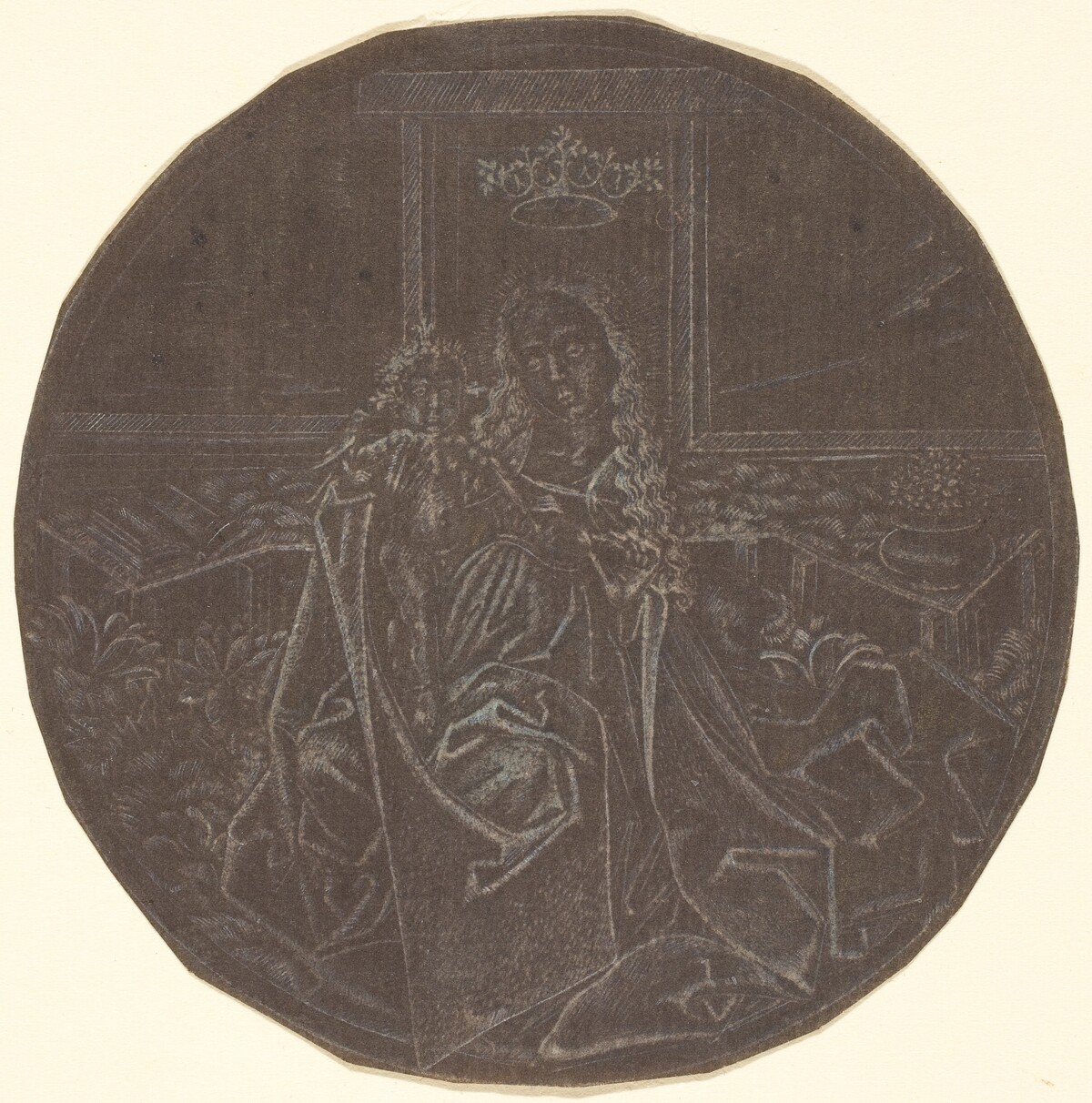 The Madonna and Child in a Garden