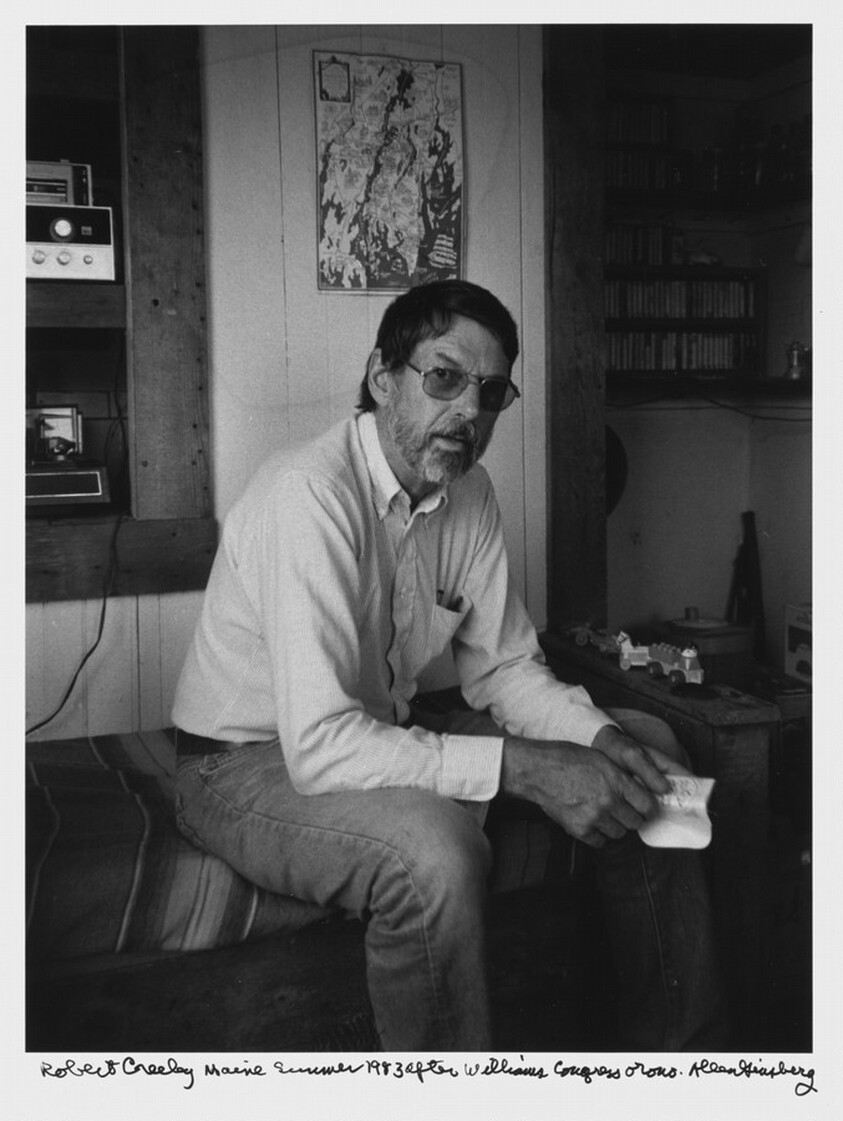 Robert Creeley Maine Summer 1983 after Williams Congress Orono.