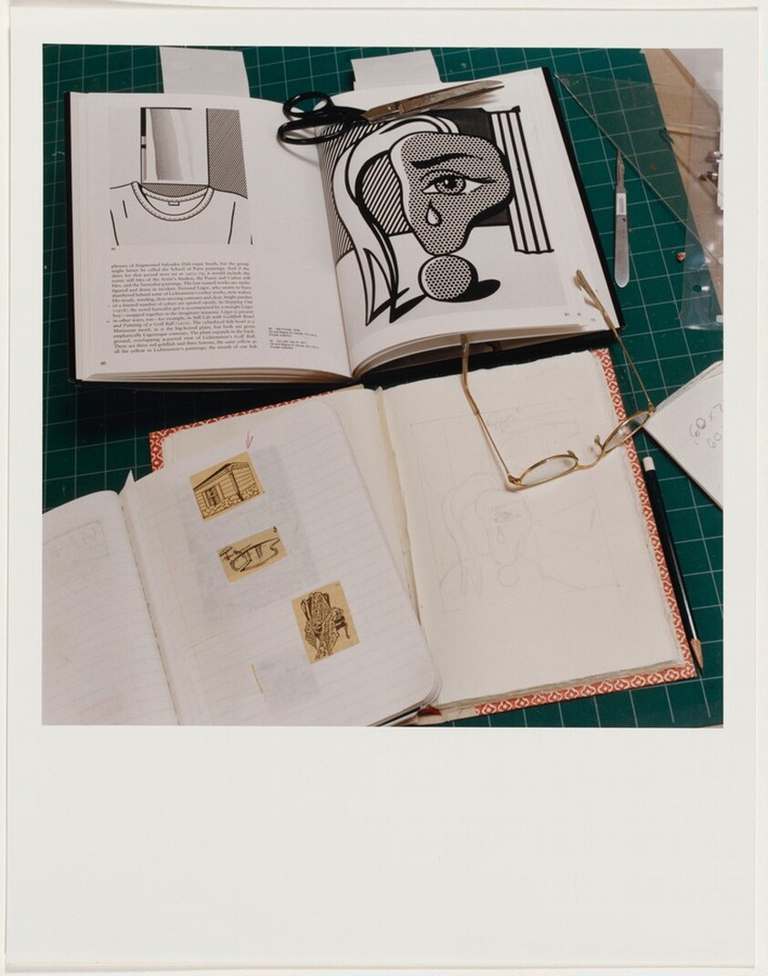 Sketchbook with Surrealist Girl