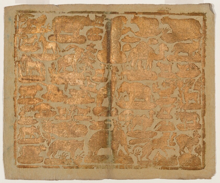 Endpaper with Animals