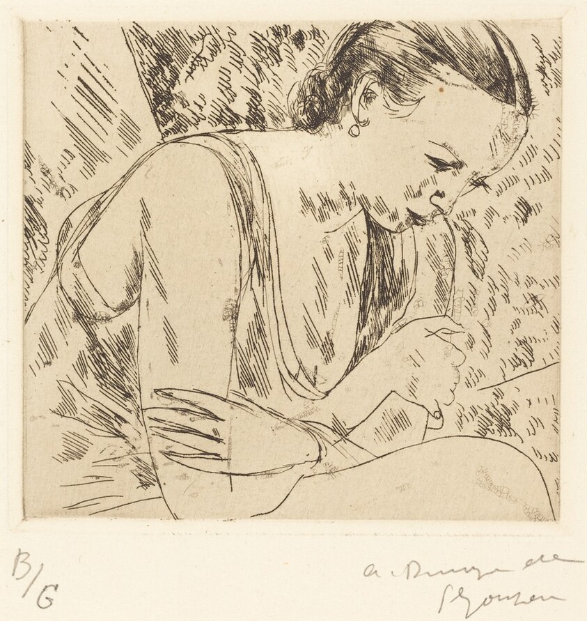 Fernande with Arms Crossed, Second Plate (Fernande les mains croisees (planche moyenn