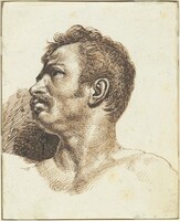 Head of a Man [recto], Théodore Gericault