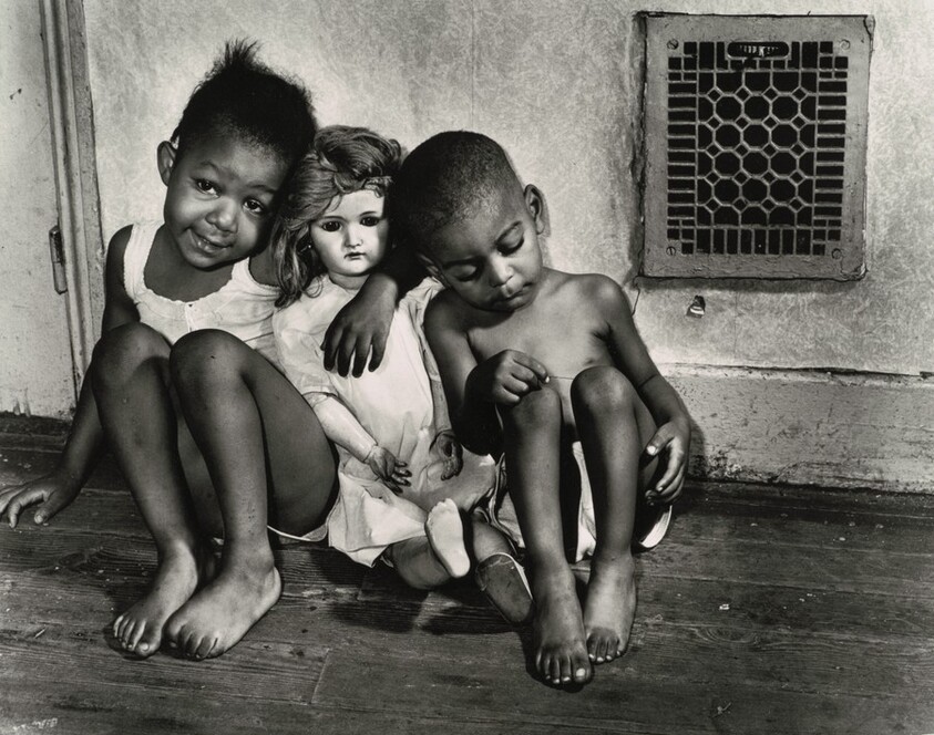 Washington, D.C. Grandchildren of Mrs. Ella Watson, a government charwoman