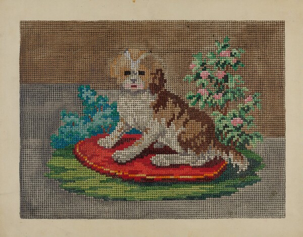 Needlepoint Dog
