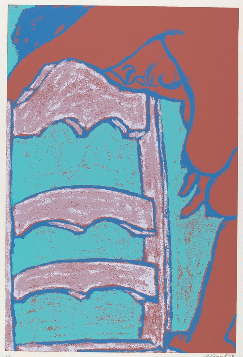 Nude Leaning Over Chair