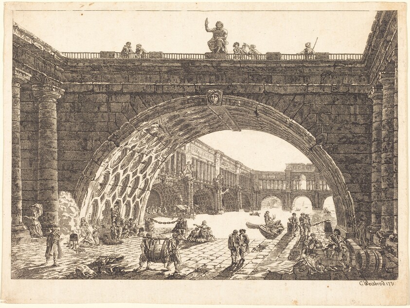 Architectural Fantasy of a Monumental Port