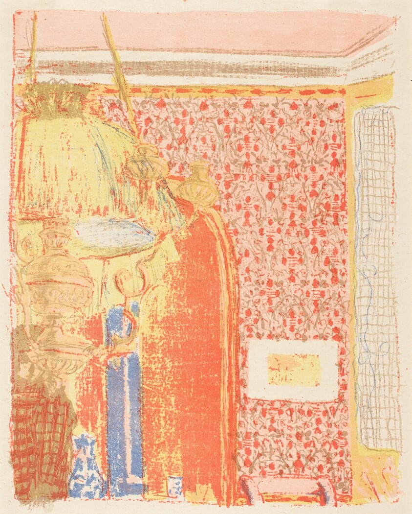 Interior with Pink Wallpaper III (Interieur aux tentures roses III)