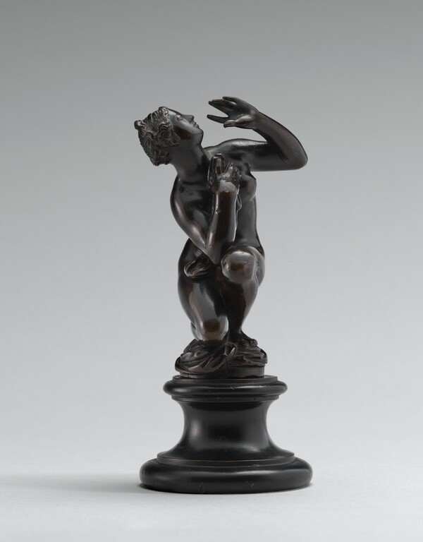 Kneeling Bather Taken by Surprise