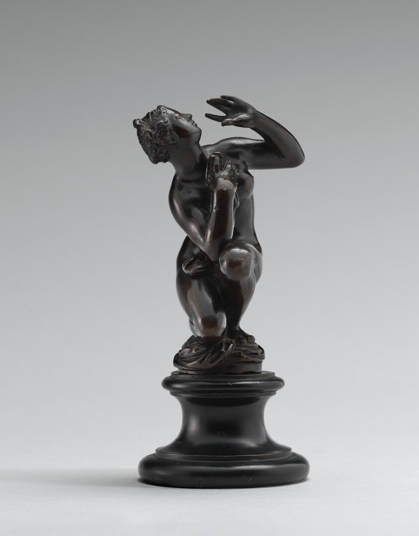 Kneeling Bather Taken by Surprise