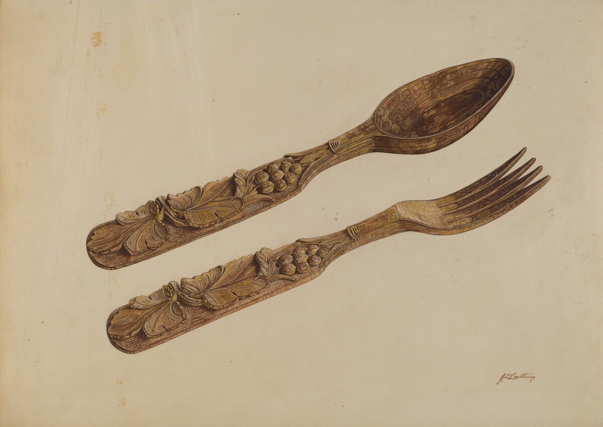 Wooden Spoon and Fork