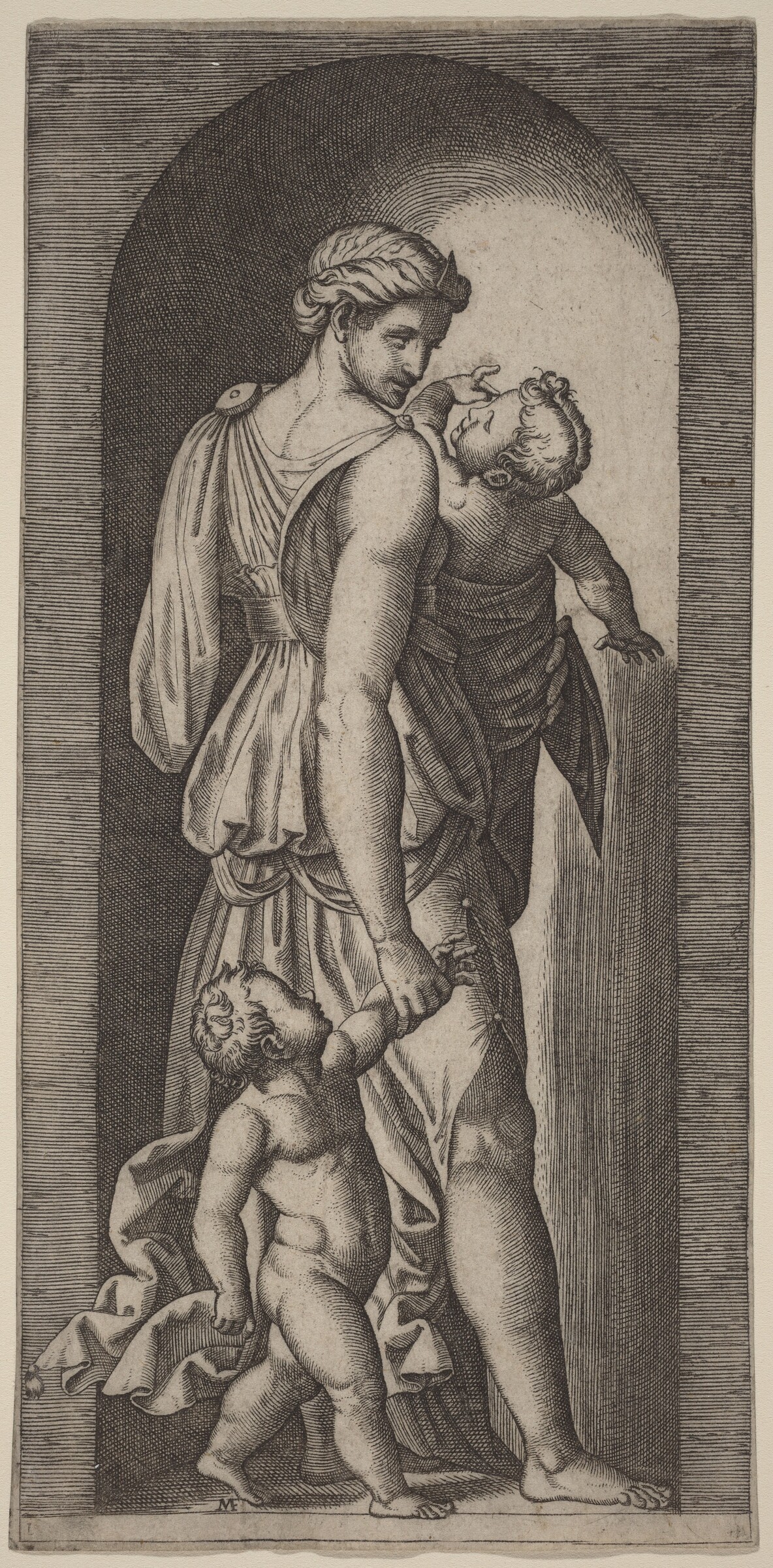 Charity, Marcantonio Raimondi after Raphael, c. 1515-1525