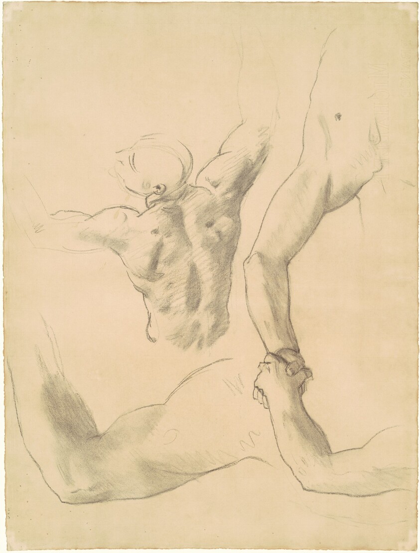 Studies for "Two Classical Male Figures Wrestling"