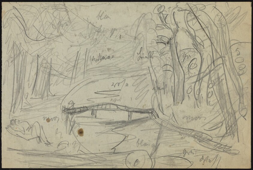 Wooded Landscape with Bridge