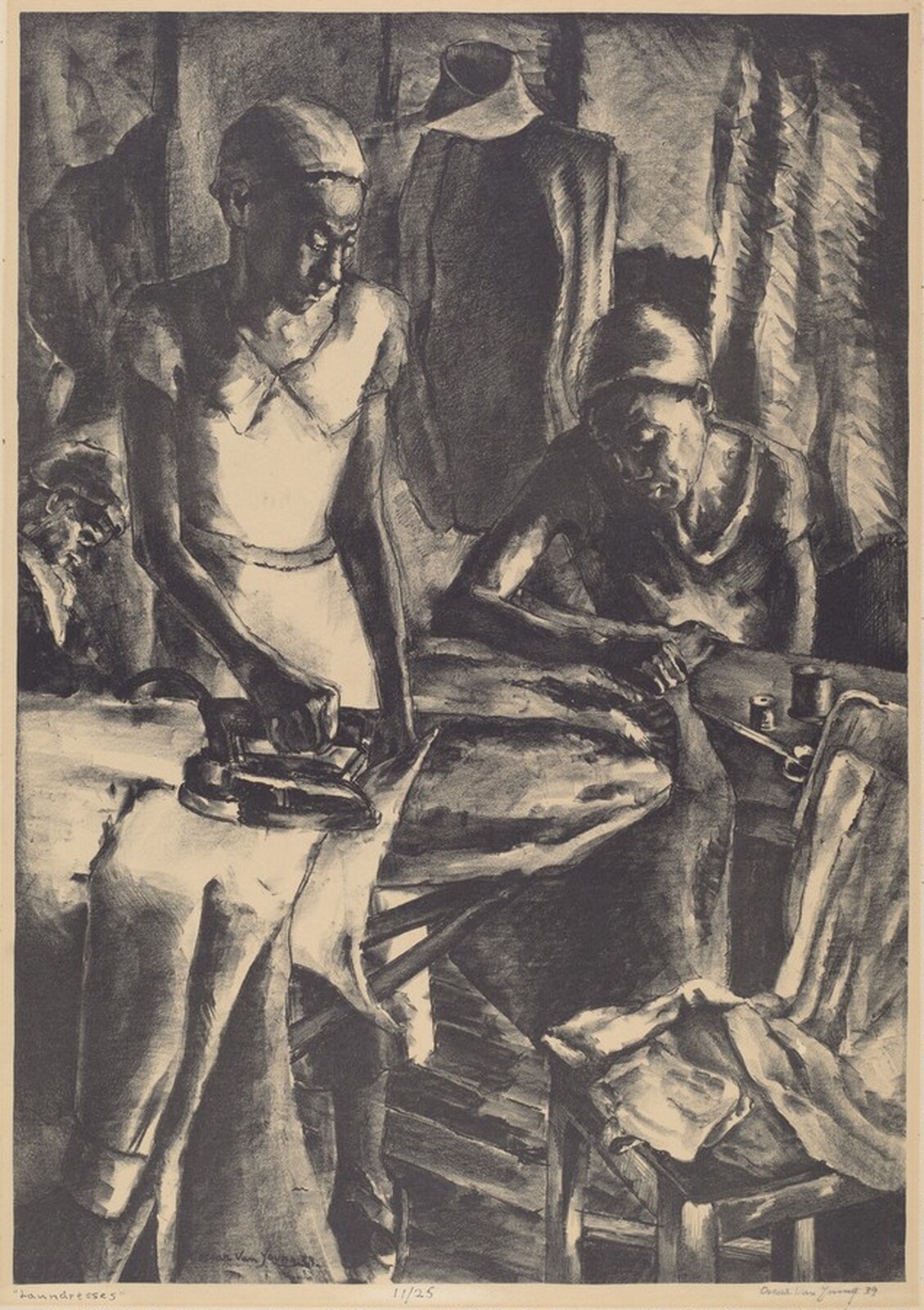 Laundresses, Oscar Van Young, 1939