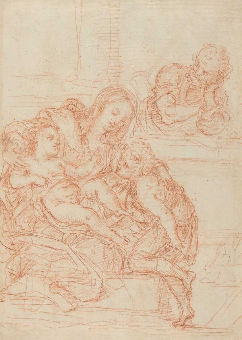 Madonna and Child with Saints John and Joseph [recto]